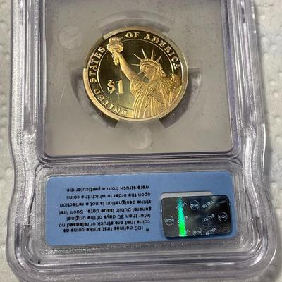 ICG Certified 2008-S PROOF70 DEEP CAMEO JAMES MONROE Presidential Dollar Coin "First Strike" as Pictured. FREE DOMESTIC SHIPPING.