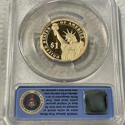 ANACS Certified 2014-S PROOF70 DEEP CAMEO HERBERT HOOVER Presidential Dollar Coin "First Strike" as Pictured. FREE DOMESTIC...