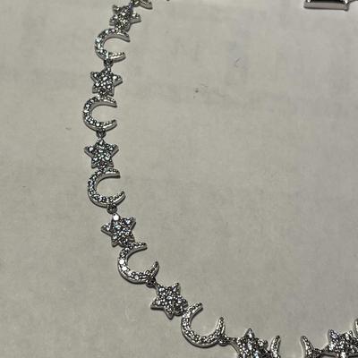 New Never Worn Designer "YGI" Sterling Silver .925 Dainty Crystal/CZ 8" Bracelet as Pictured. FREE DOMESTIC SHIPPING.