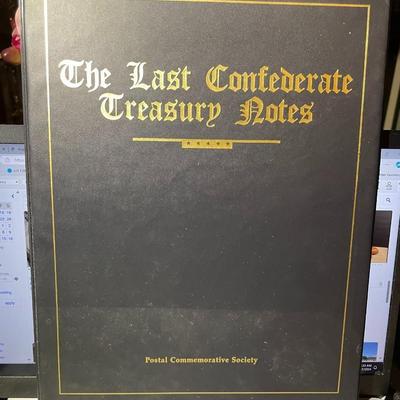 THE LAST CONFEDERATE TREASURY $50 & $100 NOTES -by THE POSTAL COMMEMORATIVE SOCIETY IN A NICE PRESENTATION FOLDER AS PIC'D.