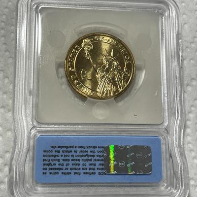ICG Certified 2007-D MS67 James Madison Presidential Dollar Coin "First Strike" as Pictured. FREE DOMESTIC SHIPPING.