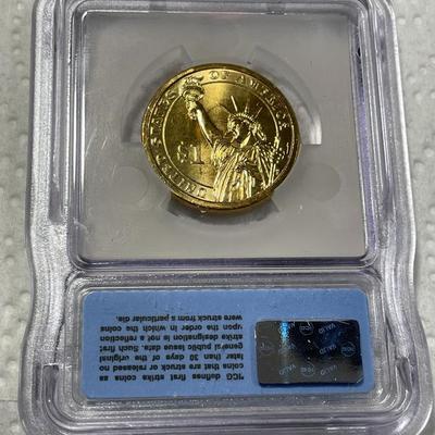 ICG Certified 2007-P MS67 James Madison Presidential Dollar Coin "First Strike" as Pictured. FREE DOMESTIC SHIPPING.