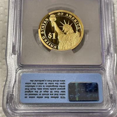 ICG Certified 2007-S PROOF70 DEEP CAMEO Washington Presidential Dollar Coin "First Strike" as Pictured. FREE DOMESTIC SHIPPING.