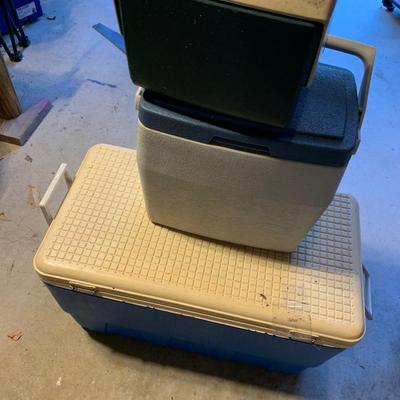 Coolers Lot Large Medium & Small