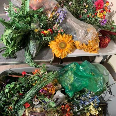HUGE Faux Flowers / Plants Lot