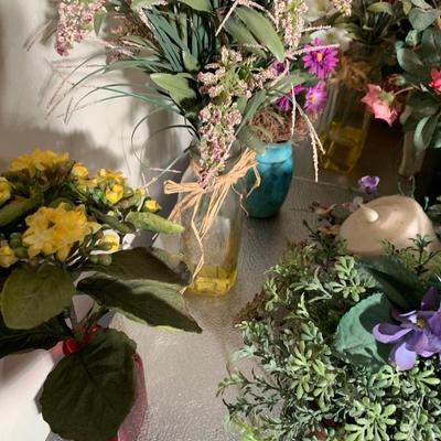 Decorative Faux Plants Lot