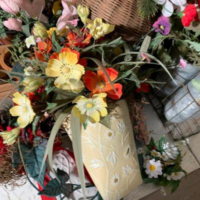 Decorative Faux Plants Lot