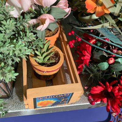 Decorative Faux Plants Lot