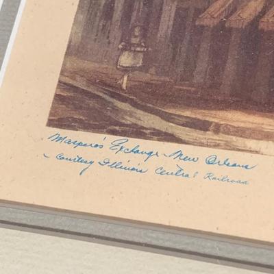 FOUR Signed Ann DeLorge / Framed New Orleans Watercolors