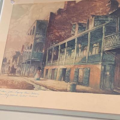 FOUR Signed Ann DeLorge / Framed New Orleans Watercolors