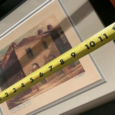 FOUR Signed Ann DeLorge / Framed New Orleans Watercolors