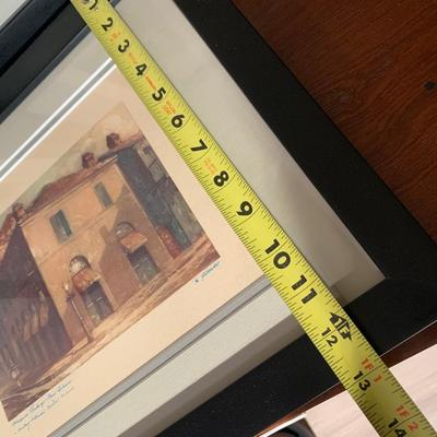FOUR Signed Ann DeLorge / Framed New Orleans Watercolors