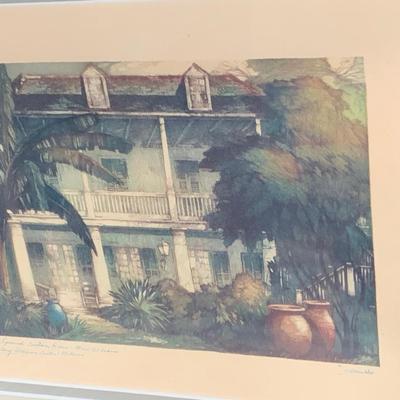 FOUR Signed Ann DeLorge / Framed New Orleans Watercolors
