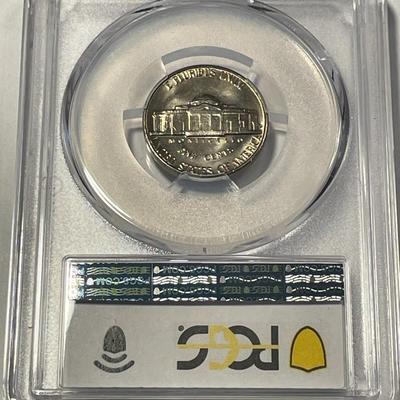 PCGS CERTIFIED 1960-D MS65 GRADED JEFFERSON NICKEL AS PICTURED. FREE DOMESTIC SHIPPING.