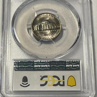 PCGS CERTIFIED 1960-D MS66 GRADED JEFFERSON NICKEL AS PICTURED. FREE DOMESTIC SHIPPING.