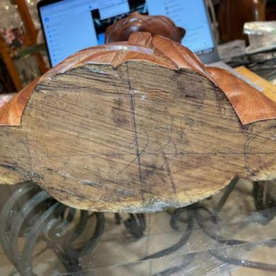 Vintage Balinese Wooden Man Bust Carving 13.5" Tall in Good Preowned Condition. Very Heavy. FREE Domestic inhouse Shipping.