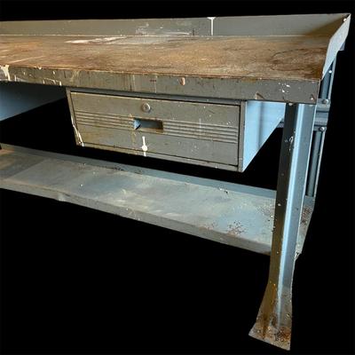 Hallowell Two Drawer Metal Workbench (B2-BM)