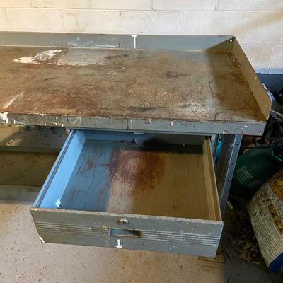 Hallowell Two Drawer Metal Workbench (B2-BM)