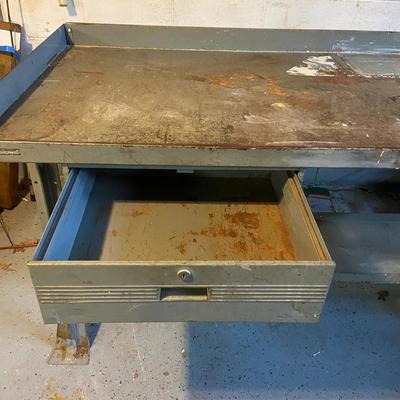Hallowell Two Drawer Metal Workbench (B2-BM)