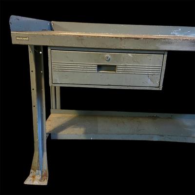 Hallowell Two Drawer Metal Workbench (B2-BM)