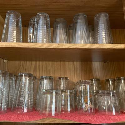 4 different styles of drinking glasses