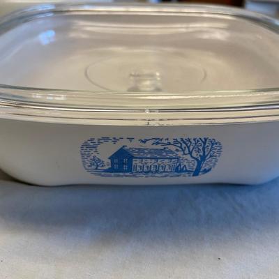 Corning & other casserole dishes with pie pans