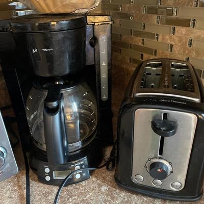 Toaster, oven, coffee maker, and toaster