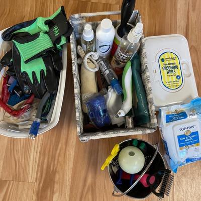Dog grooming items