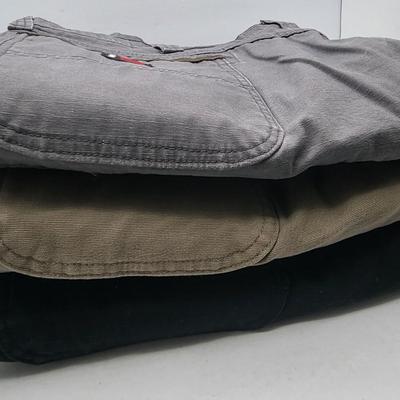 (3) Pairs Men's Wrangler Riggs Workwear Pants 44x32