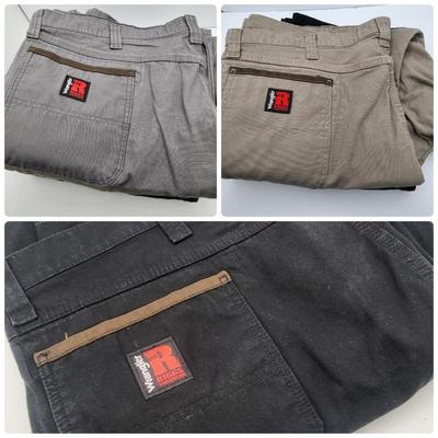 (3) Pairs Men's Wrangler Riggs Workwear Pants 44x32