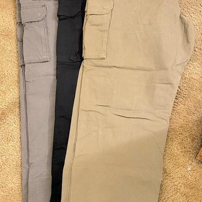 (3) Pairs Men's Wrangler Riggs Workwear Pants 44x32