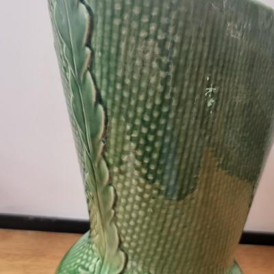 Mid-Century Shawnee Green Vase 9.5"