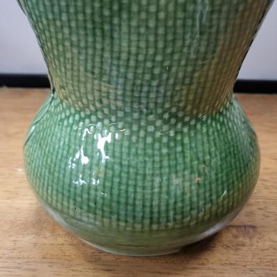 Mid-Century Shawnee Green Vase 9.5"