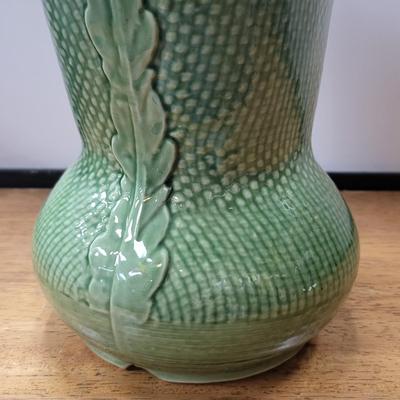 Mid-Century Shawnee Green Vase 9.5"
