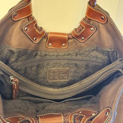 FOSSIL Brown Leather Shoulder Bag