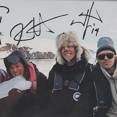 Two Black Framed Metallica Club Autographed Photo Prints