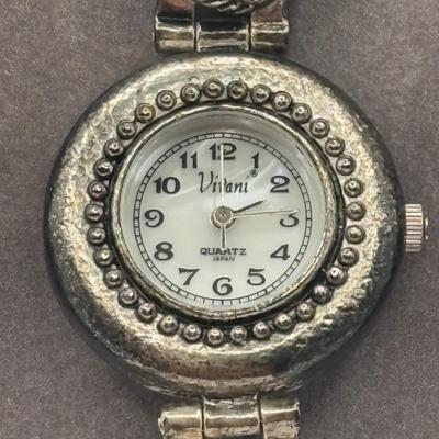 Lot 514J: Ladies Watches: Gruen, Ashley Fields Watch w/Matching Bracelet & ViVani w/Cat Band