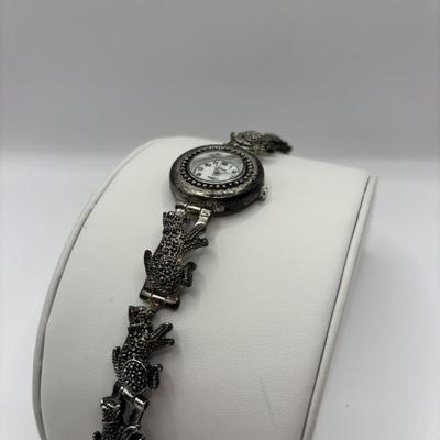 Lot 514J: Ladies Watches: Gruen, Ashley Fields Watch w/Matching Bracelet & ViVani w/Cat Band