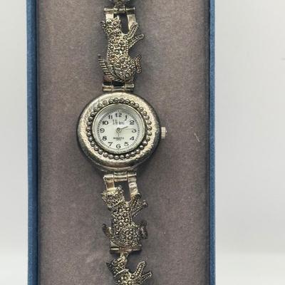 Lot 514J: Ladies Watches: Gruen, Ashley Fields Watch w/Matching Bracelet & ViVani w/Cat Band