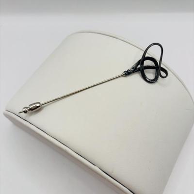 Lot 511J: Vintage Maricela Sterling Silver & Abalone Turtle Brooch, Sterling Silver Musuem of Modern Art Stick Pin