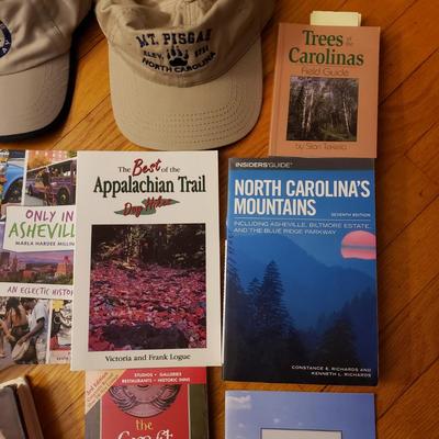 Asheville Area Books, Baseball Hats and Topography Map (LR-KD)