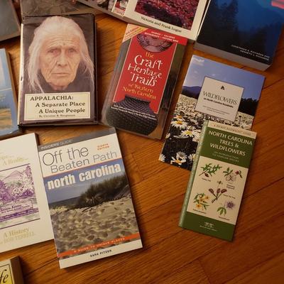 Asheville Area Books, Baseball Hats and Topography Map (LR-KD)
