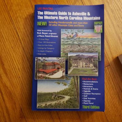 Asheville Area Books, Baseball Hats and Topography Map (LR-KD)