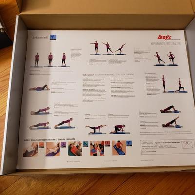 Reebok Adjustable Ankle Weights, Two Sets of Free Weights and Aires Balance Pad (LR-KD)