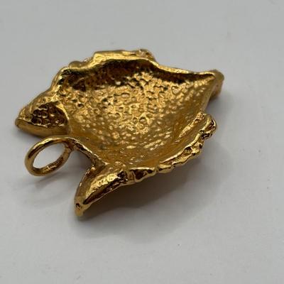 Lot 507J: Gold-Tone Fashion Jewelry: Swiss Made Majestime Bracelet Watch, Fox Pendant, Omega Bracelet