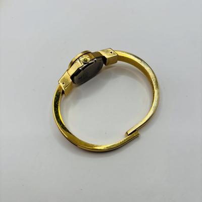 Lot 507J: Gold-Tone Fashion Jewelry: Swiss Made Majestime Bracelet Watch, Fox Pendant, Omega Bracelet