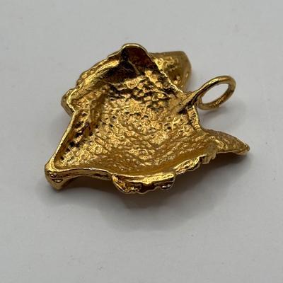 Lot 507J: Gold-Tone Fashion Jewelry: Swiss Made Majestime Bracelet Watch, Fox Pendant, Omega Bracelet