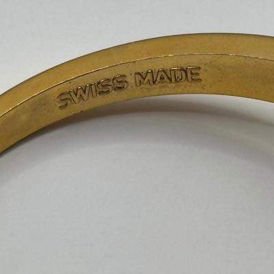 Lot 507J: Gold-Tone Fashion Jewelry: Swiss Made Majestime Bracelet Watch, Fox Pendant, Omega Bracelet