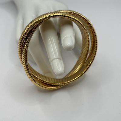 Lot 507J: Gold-Tone Fashion Jewelry: Swiss Made Majestime Bracelet Watch, Fox Pendant, Omega Bracelet