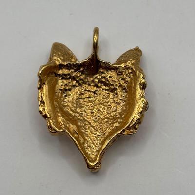 Lot 507J: Gold-Tone Fashion Jewelry: Swiss Made Majestime Bracelet Watch, Fox Pendant, Omega Bracelet